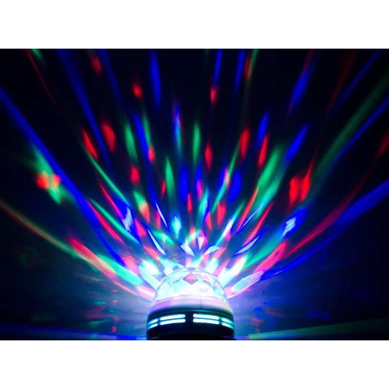Rotierendes RGB LED-Partylicht E27 Fassung 3W Discokugel Lasershow Di